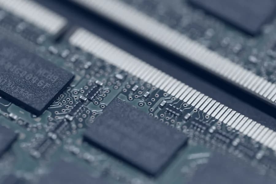 Close detail of computer memory boards — the technology reshaping legal work.